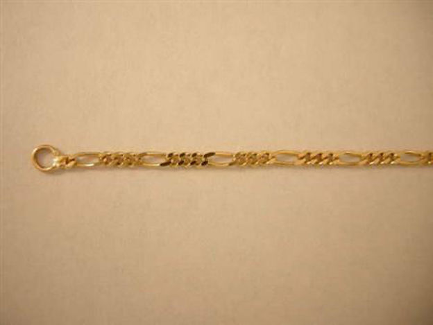 Picture of #GLFIG 14K Yellow Gold Light Figaro Chain