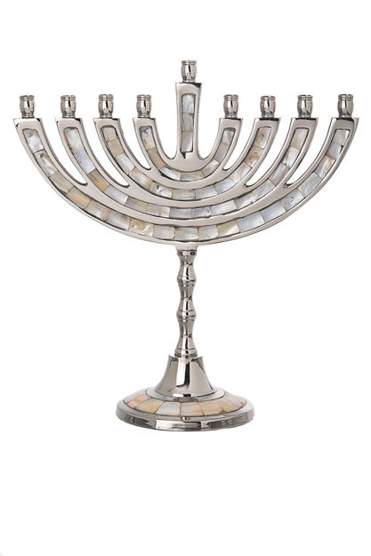 Picture of #11535 Mother of Pearl Menorah