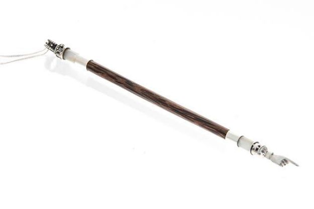 Picture of HR-B481-C Yad Coconut Wood, Mother of Pearl and Sterling Silver