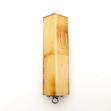 Picture of #HR-B533-GC Golden Conch Shell rectangular Sterling Silver Mezuzah Case