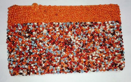 Picture of #B605-11 Beaded Purse Large
