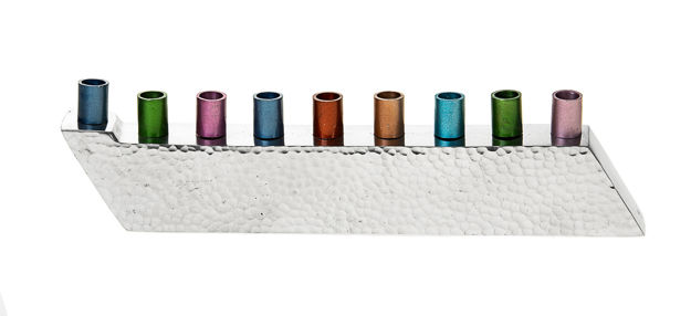 Picture of #210 Hammered with colorful candle holders