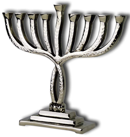 Picture of #SZ1501 Hammered Menorah
