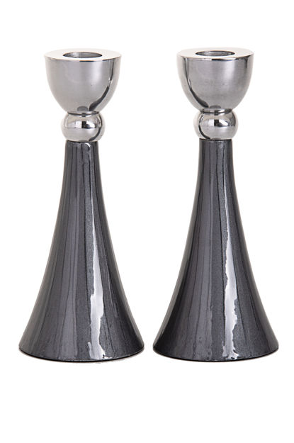 Picture of #6066-GR Candle stick Smoke -Grey