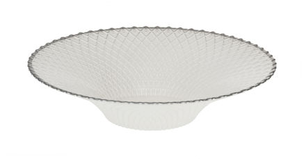 Picture of #1211-W Round Bowl White with Grey