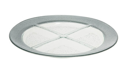 Picture of #1206-S Silver Round Tray with 4 sectionals