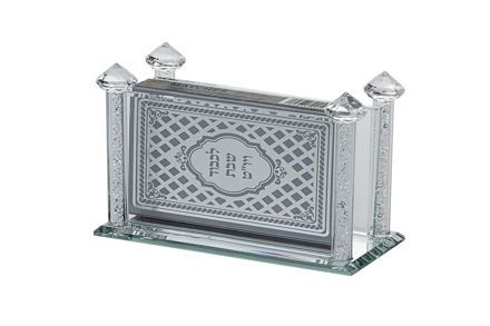 Picture of #1006 Match Box Holder crystal with crushed stones