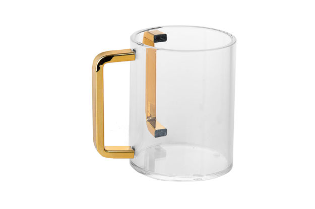 Picture of #7072-G Wash Cup Lucite Gold handles