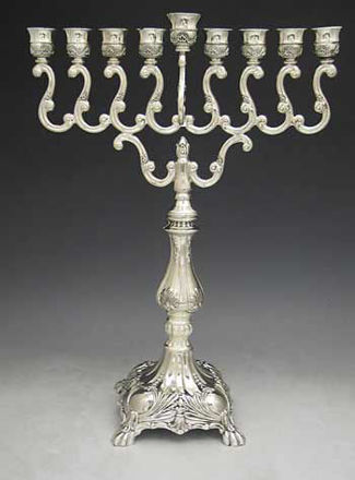 Picture of #424 Silver Plated Menorah