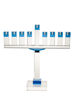 Picture of #16378-B Menorah Crystal Blue