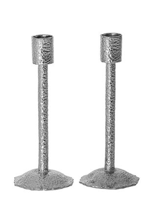 Picture of 108-S Hammered Silver Candle stick