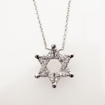 Picture of #SN-91Star of David "Butterfly" Necklace
