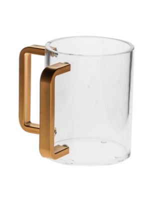 Picture of 7074-GM Wash Cup Lucite Gold Matt Handles