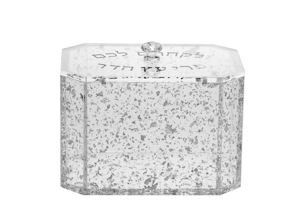 Picture of 1633-FS Ethro Box Lucite Silver Flakes