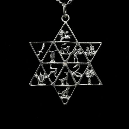 Picture of #S136 Twelve Tribes Star of David