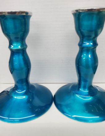 Picture of G101-T Candle Stick Teal Metal