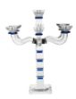 Picture of 169-B-6 Candelabra Crystal with Blue , 6 arms