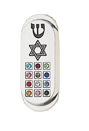 Picture of #040 Car Mezuzah  with Star and 12 stones