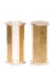 Picture of #3014-G Salt and Pepper Gold Lucite Hexagon