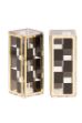 Picture of #3013-BC Salt and Pepper Black and Clear Lucite 