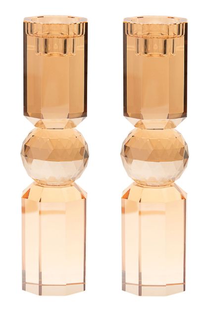 Picture of 697G-L Crystal Candle Stick Gold Large 