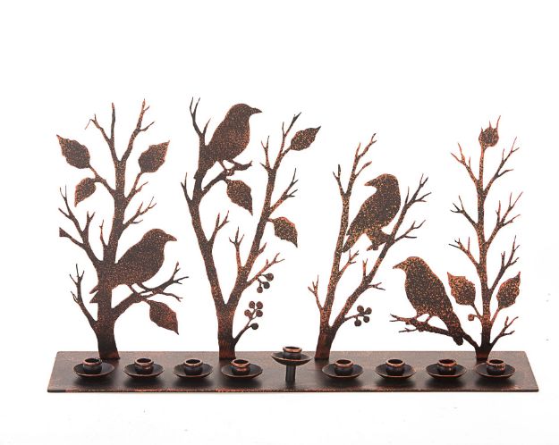 Picture of 257 Menorah Metal Brids in the Tree