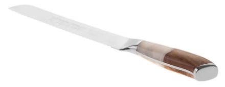 Picture of #1684 Challah Knife with White and Maple handle 