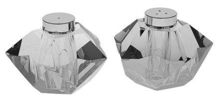 Picture of #3017-S Crystal Salt and Pepper Sheakers Silver 
