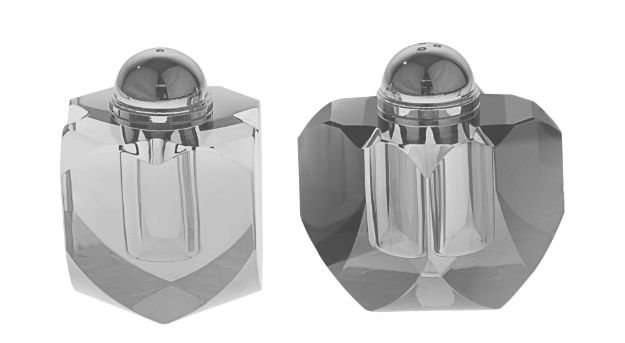 Picture of #3016-S Crystal Salt and Pepper Sheakers Silver  