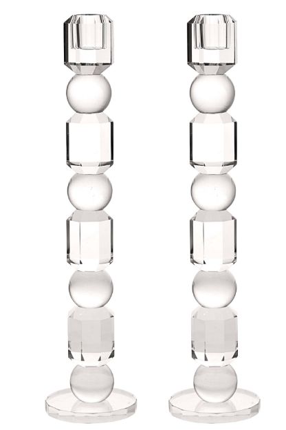 Picture of 695C-L Crystal Candle Stick clear Large 