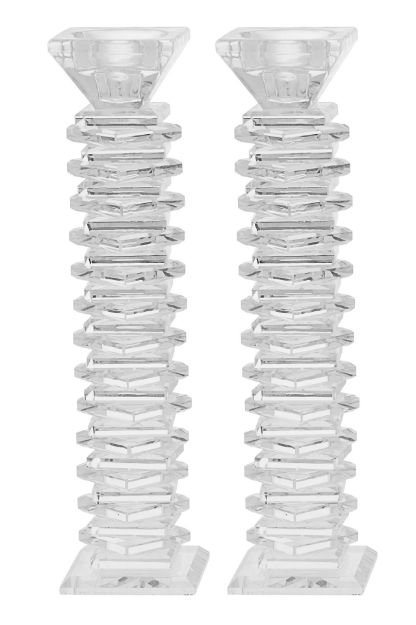 Picture of 659-L Crystal Candle Stick clear Large  